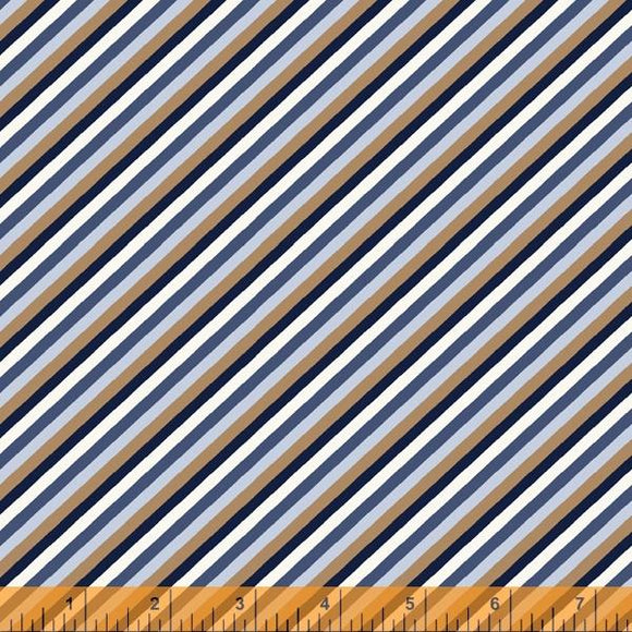 Diagonal Stripe Discover Navy 52629-2