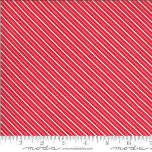 Diagonal Stripe Be Mine Red 20716-14