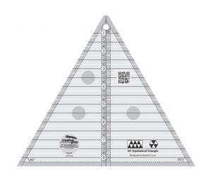 Þríhyrnings stika 60 gráðu. Creative Grids 60 degree ruler 8-1/2"