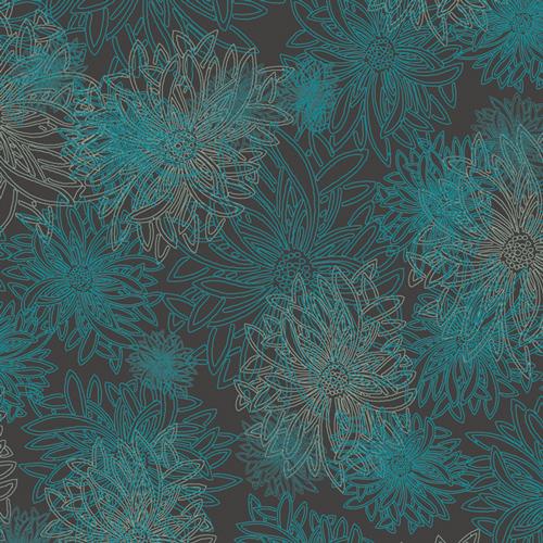 Floral Elements Deep Ocean 505